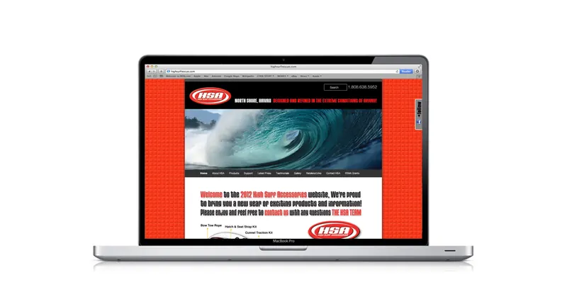 Hogh Surf website